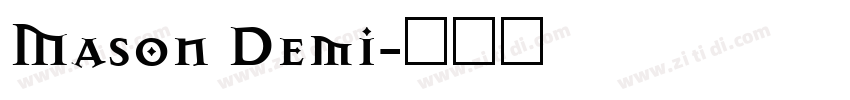 Mason Demi字体转换